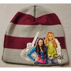 Hannah Montana Secret Star Vintage Beanie Kids Teens One Sz Y2k Disney Nostalgia